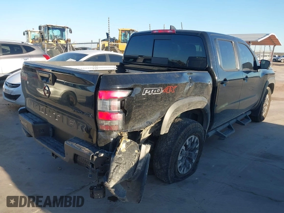 2023 Nissan Frontier Pro-4X with VIN 1N6ED1EK7PN661626, listed as a IAAI auction lot 41208136 with 18,644 mi miles and . Bid and sale history available at DreamBid. Image 4.