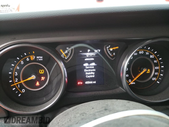 2022 Jeep Gladiator Willys with VIN 1C6HJTAG7NL167580, listed as a Copart auction lot 79895914 with 45,544 mi miles and Salvage title. Bid and sale history available at DreamBid. Image 9.