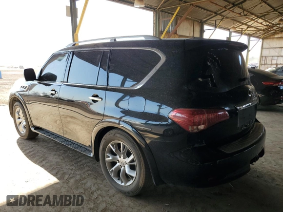 2013 Infiniti QX56 with VIN JN8AZ2NF3D9530326, listed as a Copart auction lot 52571965 with 0 mi miles and Clean Title. Bid and sale history available at carsss.com. Image 2.