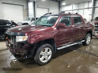 2010 Honda Ridgeline RTL with VIN 5FPYK1F59AB002068, listed as a Copart auction lot 45353325 with 157,260 mi miles and Salvage Title. Bid and sale history available at carsss.com. Image 1.