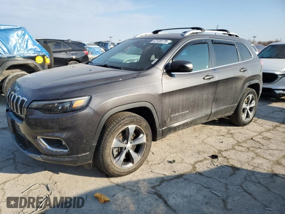 2019 Jeep Cherokee Limited with VIN 1C4PJMDX0KD294277, listed as a Copart auction lot 47136175 with 98,319 mi miles and Salvage Title. Bid and sale history available at carsss.com. Image 1.