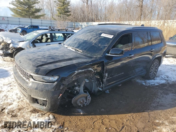 2022 Jeep Grand Cherokee Summit Reserve with VIN 1C4RJKET2N8503573, listed as a Copart auction lot 87699995 with 56,244 mi miles and Salvage title. Bid and sale history available at DreamBid. Image 1.