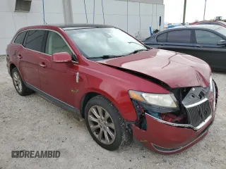 2013 Lincoln MKT with VIN 2LMHJ5FK1DBL51848, listed as a Copart auction lot 41604715 with 262,940 mi miles and Salvage Title. Bid and sale history available at DreamBid. Image 4.