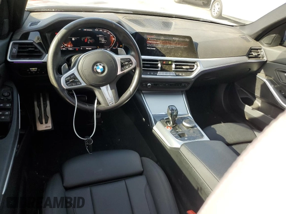 2021 BMW 3 Series M340i xDrive with VIN 3MW5U9J07M8B57210, listed as a Copart auction lot 86221464 with 50,810 mi miles and Salvage Title. Bid and sale history available at carsss.com. Image 8.