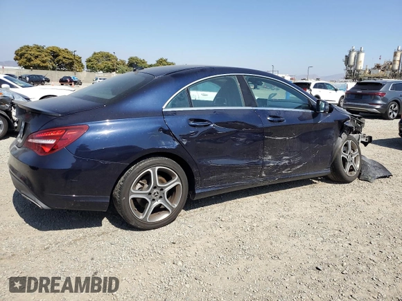 2019 Mercedes-Benz CLA 250 with VIN WDDSJ4EB0KN725939, listed as a Copart auction lot 62538405 with 66,070 mi miles and Salvage title. Bid and sale history available at DreamBid. Image 3.