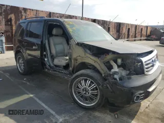 2013 Honda Pilot EX-L with VIN 5FNYF3H72DB031357, listed as a Copart auction lot 53745535 with 158,238 mi miles and Salvage title. Bid and sale history available at DreamBid. Image 4.