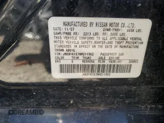 2008 Infiniti G35 Journey with VIN JNKBV61E78M211562, listed as a Copart auction lot 68479744 with Not Provided miles and Salvage Title. Bid and sale history available at DreamBid. Image 15.