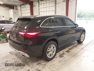 2025 Mercedes-Benz GLC with VIN W1NKM4HB8SF291642, listed as a IAAI auction lot 41397382 with 209 mi miles. Bid and sale history available at carsss.com. Image 4.