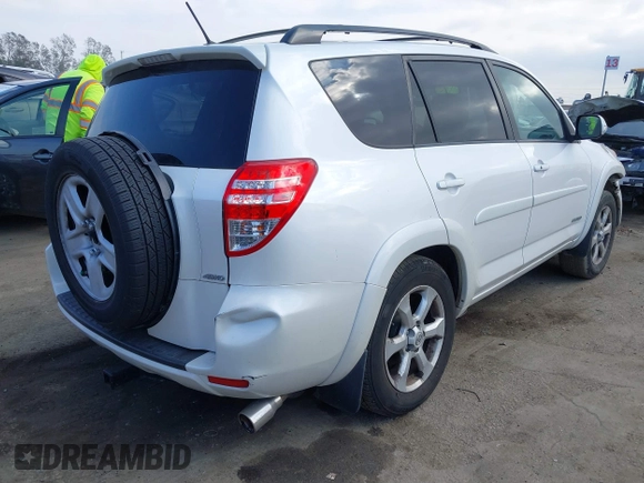 2010 Toyota RAV4 Ltd with VIN 2T3DK4DV7AW019523, listed as a IAAI auction lot 41462175 with 164,923 mi miles. Bid and sale history available at carsss.com. Image 4.