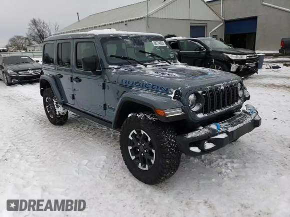2024 Jeep Wrangler Rubicon with VIN 1C4RJXR66RW237347, listed as a Copart auction lot 88774995 with 18,018 mi miles and Salvage Title. Bid and sale history available at DreamBid. Image 14.
