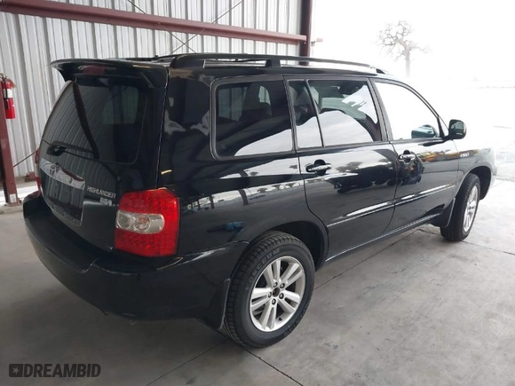 2007 Toyota Highlander Hybrid w/3rd Row with VIN JTEEW21A570035193, listed as a IAAI auction lot 41571679 with 143,627 mi miles. Bid and sale history available at carsss.com. Image 4.