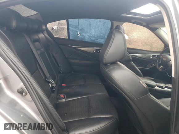 2016 Infiniti Q50 Premium with VIN JN1EV7APXGM305863, listed as a Copart auction lot 54168845 with 104,543 mi miles and Salvage Title. Bid and sale history available at carsss.com. Image 10.
