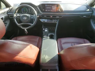 2020 Hyundai Sonata Hybrid Ultimate with VIN KMHL34JJXLA012105, listed as a Copart auction lot 76927134 with 66,897 mi miles and Salvage Title. Bid and sale history available at carsss.com. Image 8.