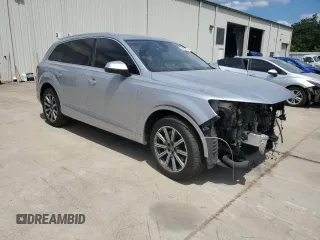 2018 Audi Q7 Premium with VIN WA1AHAF71JD041605, listed as a Copart auction lot 54475345 with 92,267 mi miles and Salvage title. Bid and sale history available at DreamBid. Image 4.