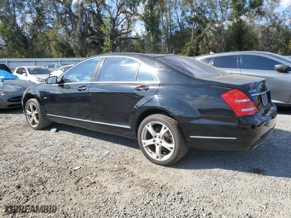 2012 Mercedes-Benz S-Class S 550 with VIN WDDNG7DB7CA430571, listed as a Copart auction lot 44292605 with 134,605 mi miles and Salvage Title. Bid and sale history available at carsss.com. Image 2.