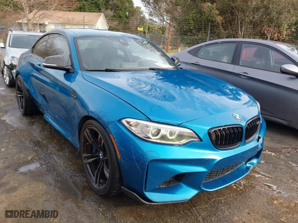 2017 BMW M2 with VIN WBS1H9C57HV886785, listed as a IAAI auction lot 41716752 with 63,388 mi miles. Bid and sale history available at carsss.com. Image 1.