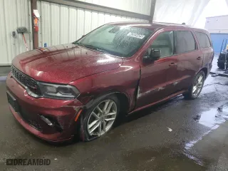 2023 Dodge Durango GT with VIN 1C4RDJDG7PC555710, listed as a Copart auction lot 42024425 with 62,328 mi miles and Salvage Title. Bid and sale history available at carsss.com. Image 1.