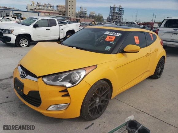 2017 Hyundai Veloster with VIN KMHTC6AD2HU316265, listed as a Copart auction lot 85071684 with 88,225 mi miles and Salvage Title. Bid and sale history available at carsss.com. Image 1.
