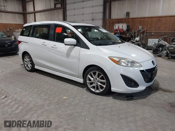 2012 Mazda 5 Grand Touring with VIN JM1CW2DL9C0100114, listed as a IAAI auction lot 42038998 with 160,651 mi miles and . Bid and sale history available at DreamBid. Image 1.