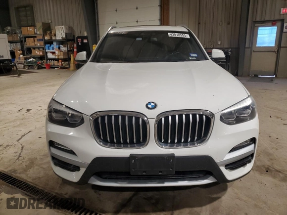 2019 BMW X3 sDrive30i with VIN 5UXTR7C56KLF24971, listed as a Copart auction lot 43018555 with 101,039 mi miles and Salvage Title. Bid and sale history available at carsss.com. Image 5.