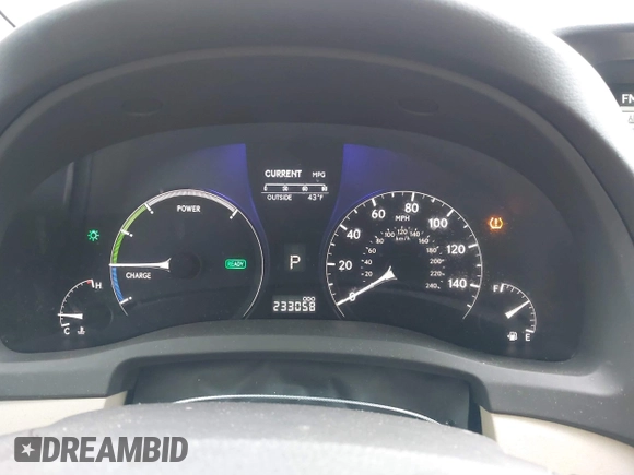 2010 Lexus RX 450h with VIN JTJBC1BA0A2029383, listed as a IAAI auction lot 41836107 with 223,058 mi miles and . Bid and sale history available at DreamBid. Image 7.