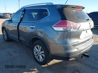 2015 Nissan Rogue SV with VIN KNMAT2MT1FP583514, listed as a IAAI auction lot 41389269 with 128,016 mi miles. Bid and sale history available at carsss.com. Image 3.