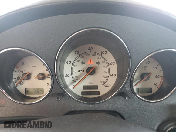 2002 Mercedes-Benz SLK 320 with VIN WDBKK65F42F239018, listed as a Copart auction lot 46303805 with 96,233 mi miles and Clean title. Bid and sale history available at DreamBid. Image 9.