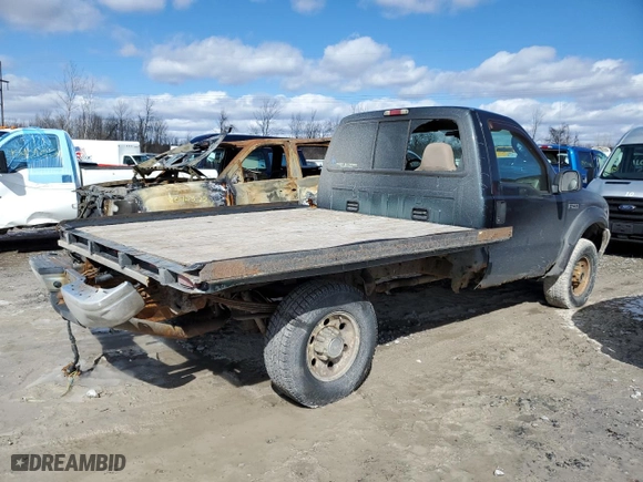 2004 Ford Super Duty F-250 XL with VIN 1FTNF21LX4EB95168, listed as a Copart auction lot 47786605 with 196,241 mi miles and Salvage Title. Bid and sale history available at carsss.com. Image 3.