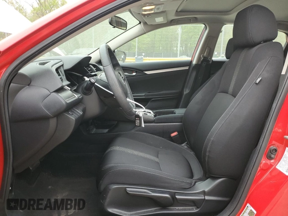 2016 Honda Civic EX with VIN 2HGFC2F77GH518504, listed as a Copart auction lot 53779945 with 158,932 mi miles and Salvage Title. Bid and sale history available at DreamBid. Image 7.