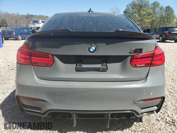 2018 BMW M3 with VIN WBS8M9C54J5J79224, listed as a Copart auction lot 49957215 with 73,015 mi miles and Salvage Title. Bid and sale history available at carsss.com. Image 6.