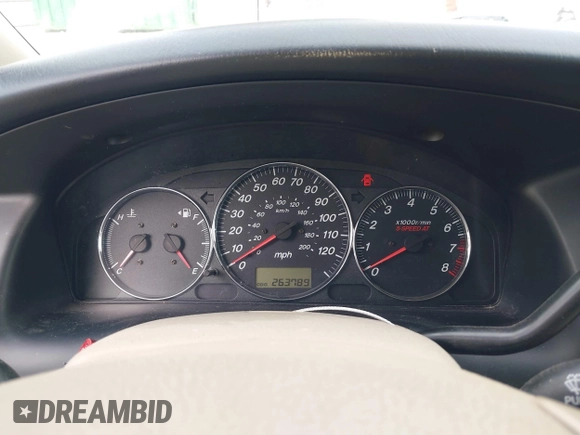 2005 Mazda MPV LX with VIN JM3LW28J650556302, listed as a IAAI auction lot 41775254 with 263,789 mi miles. Bid and sale history available at carsss.com. Image 7.