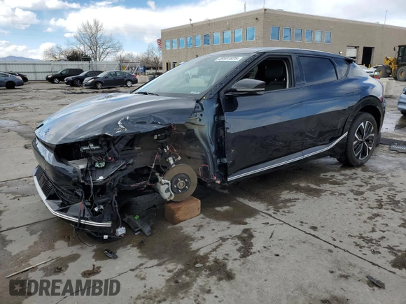 2023 Kia EV6 Wind with VIN KNDC3DLC8P5118957, listed as a Copart auction lot 49501825 with 12,219 mi miles and Salvage Title. Bid and sale history available at carsss.com. Image 1.