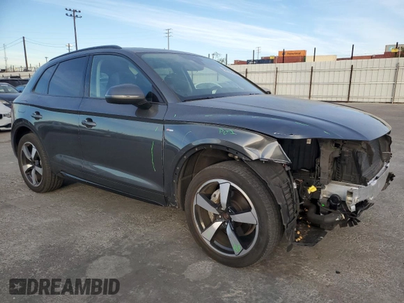 2022 Audi Q5 S line Premium Plus with VIN WA1EAAFY6N2048694, listed as a Copart auction lot 88556535 with 34,009 mi miles and Salvage Title. Bid and sale history available at DreamBid. Image 4.