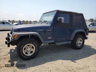 2003 Jeep Wrangler Sport with VIN 1J4FA49S53P331116, listed as a Copart auction lot 65035005 with 154,467 mi miles and Clean title. Bid and sale history available at DreamBid. Image 1.