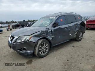 2016 Nissan Pathfinder S with VIN 5N1AR2MN7GC621977, listed as a Copart auction lot 45977185 with 0 mi miles and Salvage Title. Bid and sale history available at carsss.com. Image 1.
