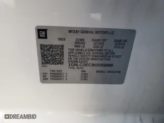 2019 Chevrolet Tahoe Commercial with VIN 1GNLCDEC3KR358889, listed as a Copart auction lot 88309575 with 93,238 mi miles and Salvage Title. Bid and sale history available at carsss.com. Image 12.