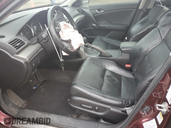 2010 Acura TSX with VIN JH4CU2F65AC007985, listed as a Copart auction lot 52712495 with 196,278 mi miles and Salvage Title. Bid and sale history available at carsss.com. Image 7.