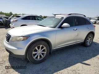 2008 Infiniti FX z VIN JNRAS08W18X207023, wystawiony jako Copart lot #59495395 z przebiegiem 146 838 mil mil oraz Szkoda całkowita • Salvage title. Historia ofert i sprzedaży dostępna na DreamBid. Obrazek 1.