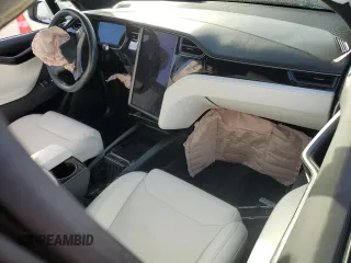 2020 Tesla Model X Long Range with VIN 5YJXCBE25LF220932, listed as a Copart auction lot 42344875 with 49,275 mi miles and Salvage Title. Bid and sale history available at carsss.com. Image 8.