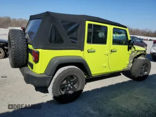 2017 Jeep Wrangler Unlimited Sport with VIN 1C4BJWDG1HL535736, listed as a Copart auction lot 46257235 with 107,619 mi miles and Salvage Title. Bid and sale history available at carsss.com. Image 3.