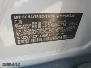 2018 MINI Countryman Cooper S with VIN WMZYT5C31J3E61451, listed as a Copart auction lot 65658834 with 77,899 mi miles and Salvage Title. Bid and sale history available at carsss.com. Image 12.
