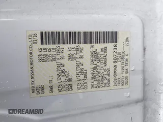 2016 Nissan NV SV with VIN 1N6BF0KMXGN807238, listed as a IAAI auction lot 42312718 with 79,136 mi miles and . Bid and sale history available at DreamBid. Image 9.
