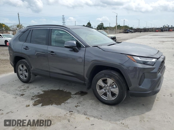 2025 Toyota RAV4 XLE with VIN 2T3W1RFV8SC308225, listed as a Copart auction lot 48661655 with 8,008 mi miles and Salvage Title. Bid and sale history available at carsss.com. Image 4.