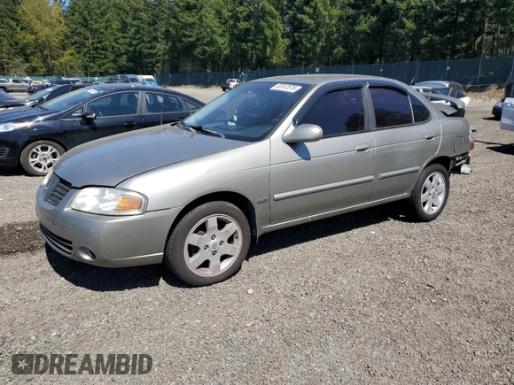 2006 Nissan Sentra S with VIN 3N1CB51D76L523388, listed as a Copart auction lot 53747575 with 156,710 mi miles and Salvage Title. Bid and sale history available at DreamBid. Image 1.