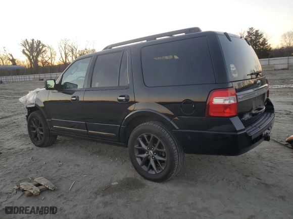 2017 Ford Expedition Limited with VIN 1FMJU2AT2HEA15851, listed as a Copart auction lot 84849574 with 112,762 mi miles and Salvage Title. Bid and sale history available at carsss.com. Image 2.