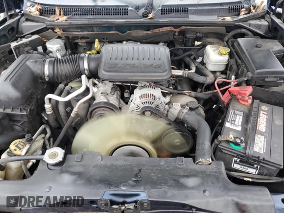2007 Dodge Dakota SLT with VIN 1D7HE48K27S121781, listed as a Copart auction lot 43204335 with 157,654 mi miles and Salvage Title. Bid and sale history available at DreamBid. Image 11.