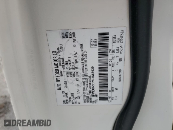 2008 Ford Explorer Limited with VIN 1FMEU65E28UA68639, listed as a Copart auction lot 81473534 with 100,073 mi miles and Salvage title. Bid and sale history available at DreamBid. Image 15.