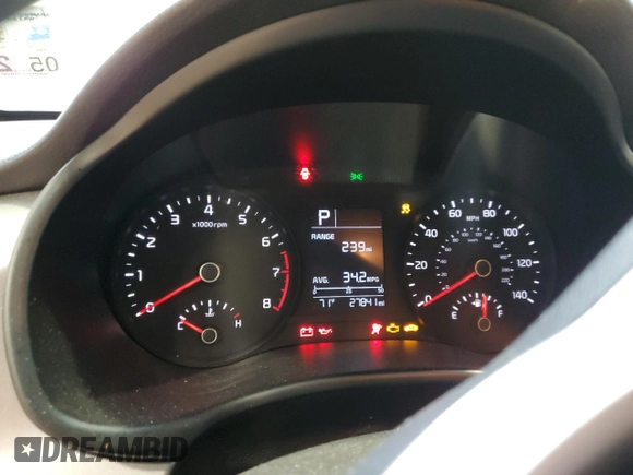 2023 Kia Rio LX with VIN 3KPA24ADXPE615843, listed as a Copart auction lot 47660125 with 27,841 mi miles and Salvage Title. Bid and sale history available at DreamBid. Image 9.