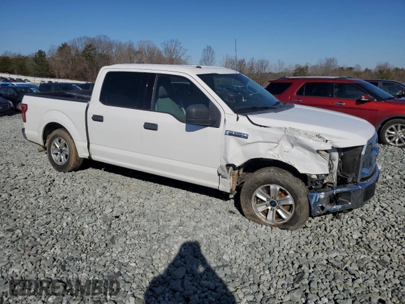 2017 Ford F-150 XL with VIN 1FTEW1CF7HFB11695, listed as a Copart auction lot 45358725 with 113,205 mi miles and Salvage Title. Bid and sale history available at carsss.com. Image 4.