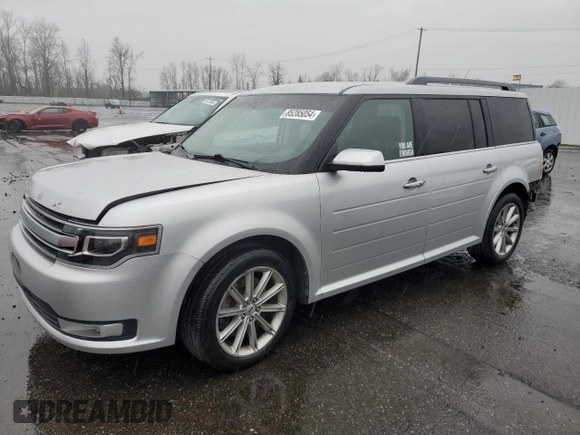 2015 Ford Flex Limited z VIN 2FMHK6D89FBA02963, wystawiony jako Copart lot #85285054 z przebiegiem 84 865 mil mil oraz Szkoda całkowita • Salvage title. Historia ofert i sprzedaży dostępna na DreamBid. Obrazek 1.